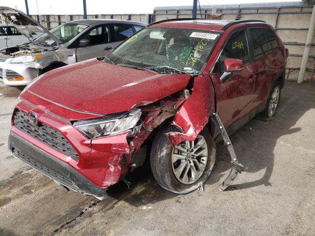 2T3C1RFVXKW024063 - 2019 TOYOTA RAV4 XLE P RED photo 2