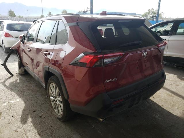 2T3C1RFVXKW024063 - 2019 TOYOTA RAV4 XLE P RED photo 3