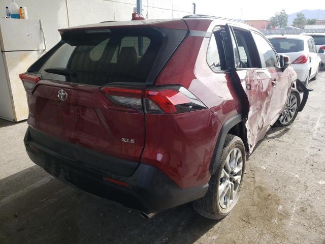 2T3C1RFVXKW024063 - 2019 TOYOTA RAV4 XLE P RED photo 4