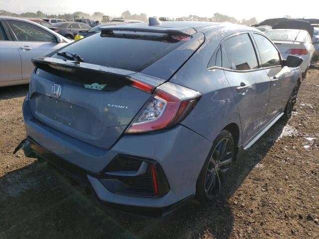 SHHFK7H47LU203816 - 2020 HONDA CIVIC SPOR GRAY photo 4