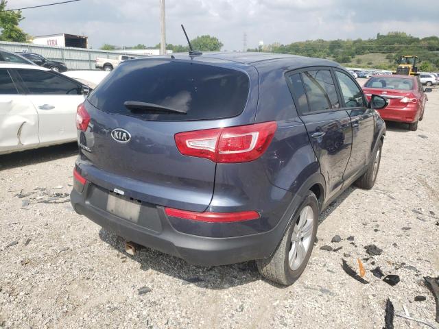 KNDPB3A26C7344311 - 2012 KIA SPORTAGE B BLUE photo 4