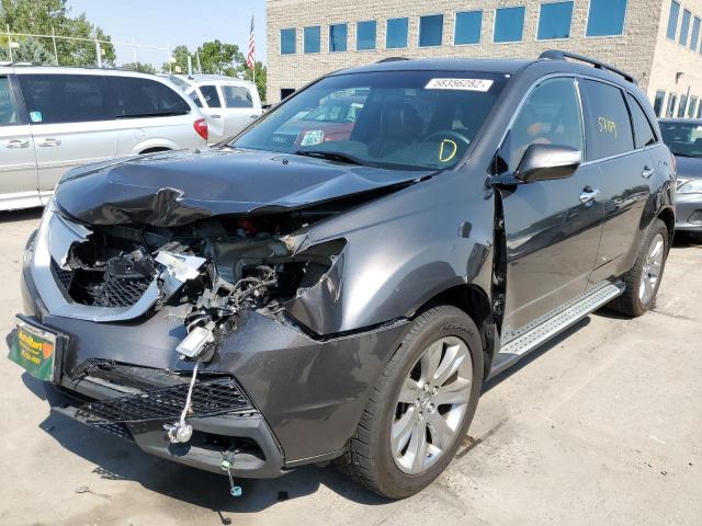 2HNYD2H86CH004920 - 2012 ACURA MDX ADVANC CHARCOAL photo 2