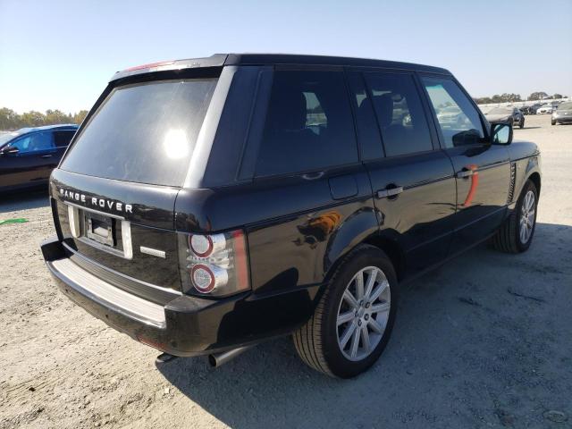 SALMF1E4XAA312459 - 2010 LAND ROVER RANGE ROVE BLACK photo 4