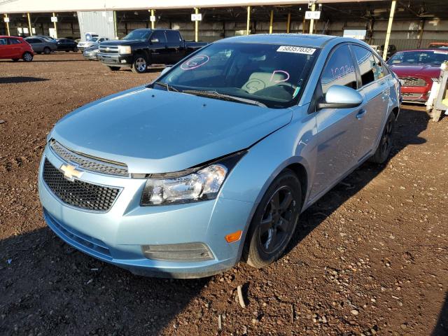 1G1PF5SC8C7241326 - 2012 CHEVROLET CRUZE BLUE photo 2