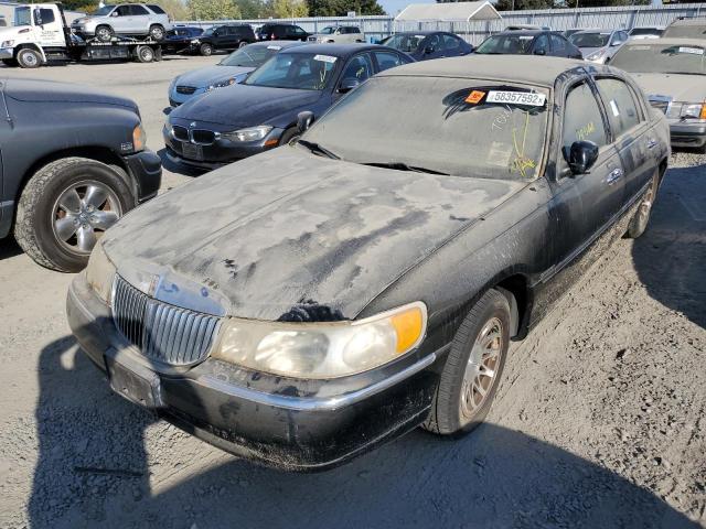 1LNHM82W21Y684586 - 2001 LINCOLN TOWN CAR S BLACK photo 2