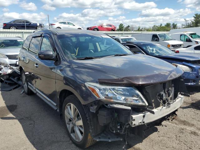 5N1AR2MM5EC730863 - 2014 NISSAN PATHFINDER GRAY photo 1