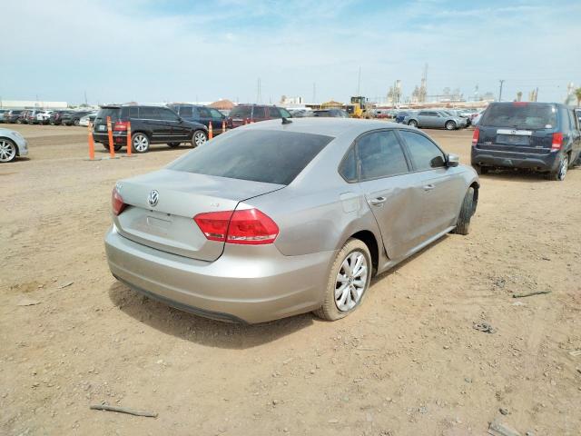 1VWAT7A36EC093137 - 2014 VOLKSWAGEN PASSAT S GRAY photo 4