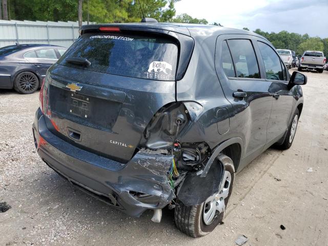 3GNCJKSB5KL122399 - 2019 CHEVROLET TRAX LS GRAY photo 4