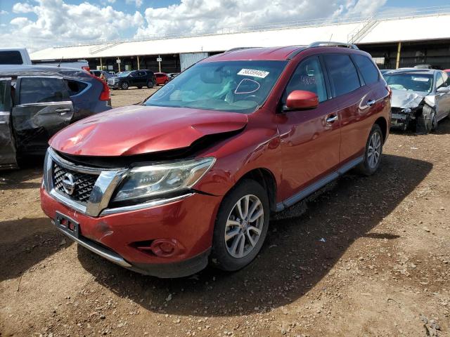 5N1AR2MN6DC609606 - 2013 NISSAN PATHFINDER RED photo 2