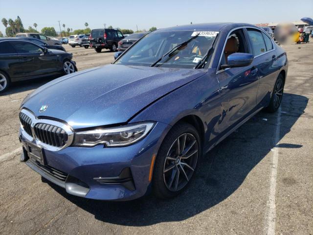 3MW5R7J05N8C35121 - 2022 BMW 330XI BLUE photo 2