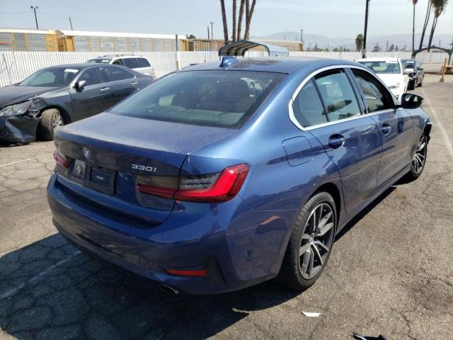 3MW5R7J05N8C35121 - 2022 BMW 330XI BLUE photo 4