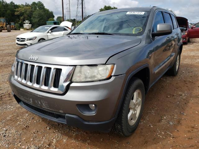 1C4RJEAG6DC596054 - 2013 JEEP GRAND CHER GRAY photo 2