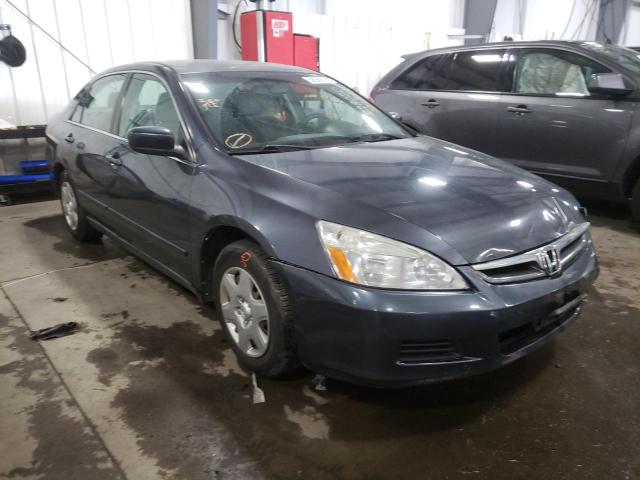 1HGCM56427A006588 - 2007 HONDA ACCORD LX BLUE photo 1