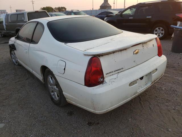2G1WM15K169223587 - 2006 CHEVROLET MONTE CARL თეთრი ფოტო 3