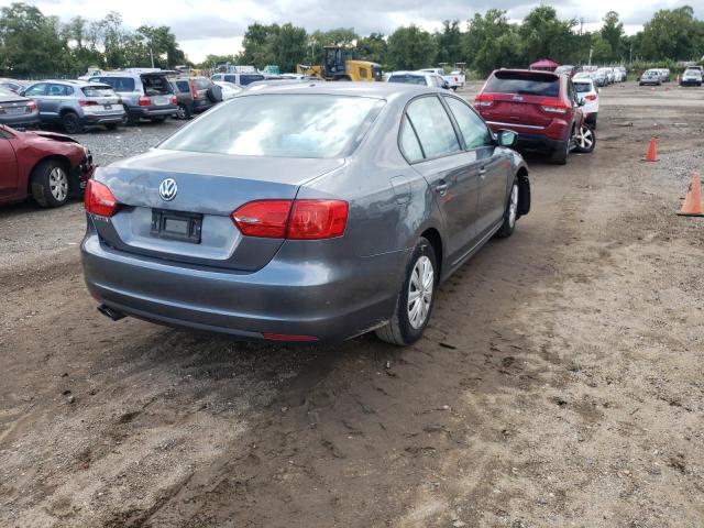 3VW2K7AJ2EM427961 - 2014 VOLKSWAGEN JETTA BASE 灰色 照片 4