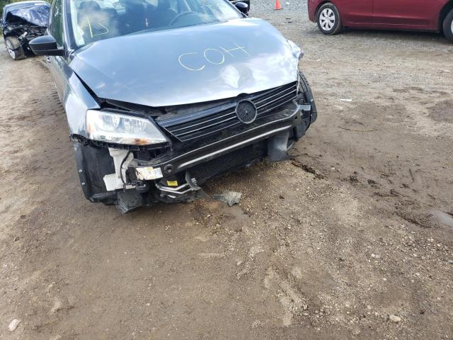 3VW2K7AJ2EM427961 - 2014 VOLKSWAGEN JETTA BASE 灰色 照片 9