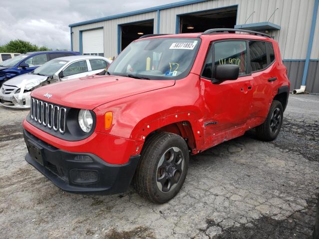 ZACCJBAB1JPG97115 - 2018 JEEP RENEGADE S RED photo 2