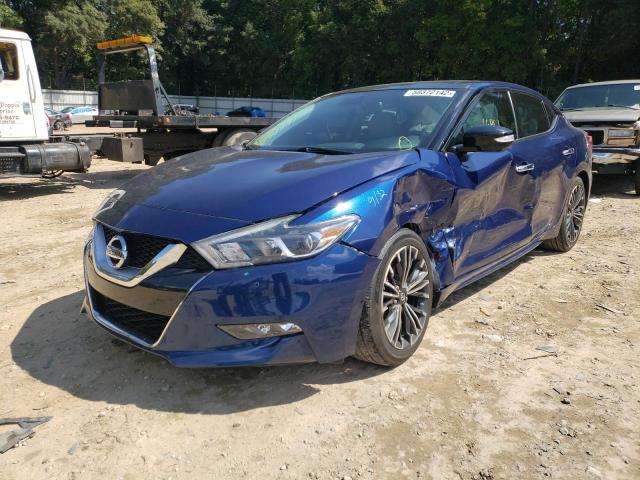 1N4AA6AP9GC393382 - 2016 NISSAN MAXIMA 3.5 BLUE photo 2