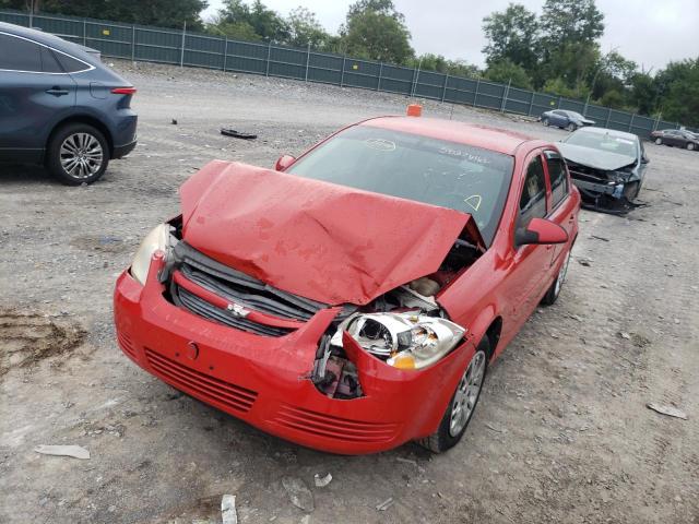 1G1AD5F56A7118953 - 2010 CHEVROLET COBALT 1LT RED photo 2