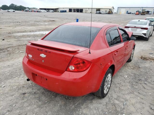 1G1AD5F56A7118953 - 2010 CHEVROLET COBALT 1LT RED photo 4