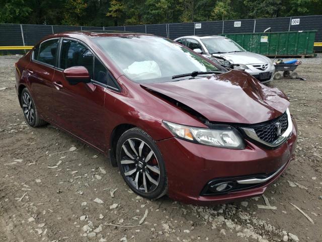 2HGFB2F92EH547913 - 2014 HONDA CIVIC EXL Bordo foto 1