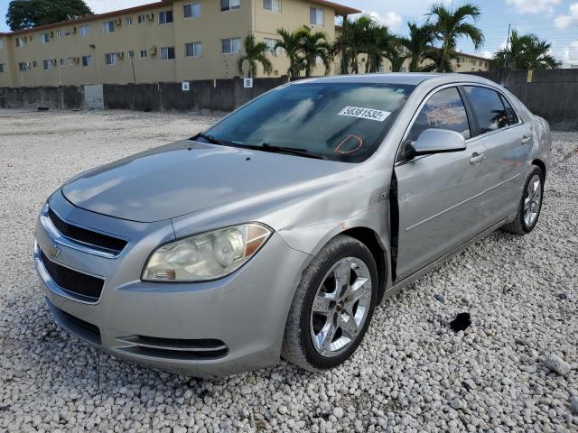 1G1ZH57B48F177365 - 2008 CHEVROLET MALIBU 1LT ვერცხლისფერი ფოტო 2