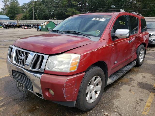 5N1BA08A77N713361 - 2007 NISSAN ARMADA SE RED photo 2