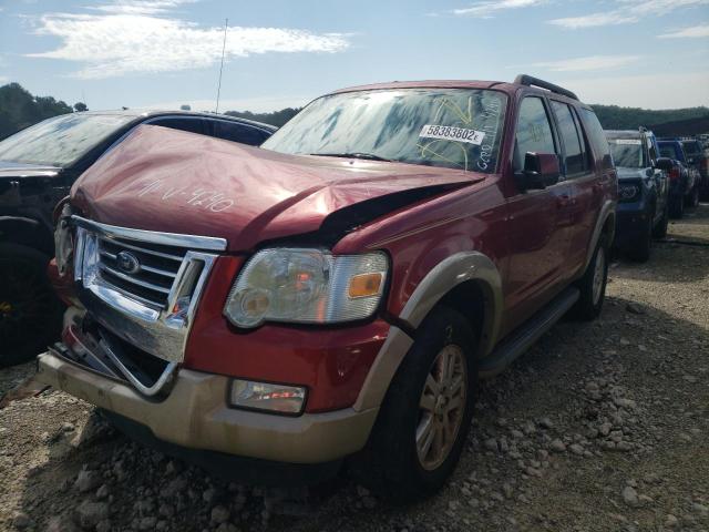 1FMEU64E08UA94240 - 2008 FORD EXPLORER E RED photo 2