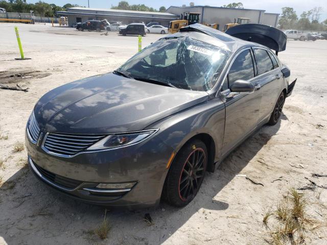 3LN6L2GKXGR606948 - 2016 LINCOLN MKZ GRAY photo 2