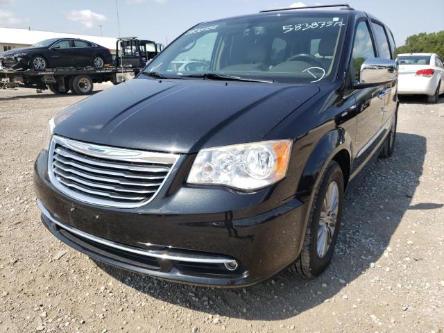 2C4RC1CG6DR767747 - 2013 CHRYSLER TOWN & COU BLACK photo 2