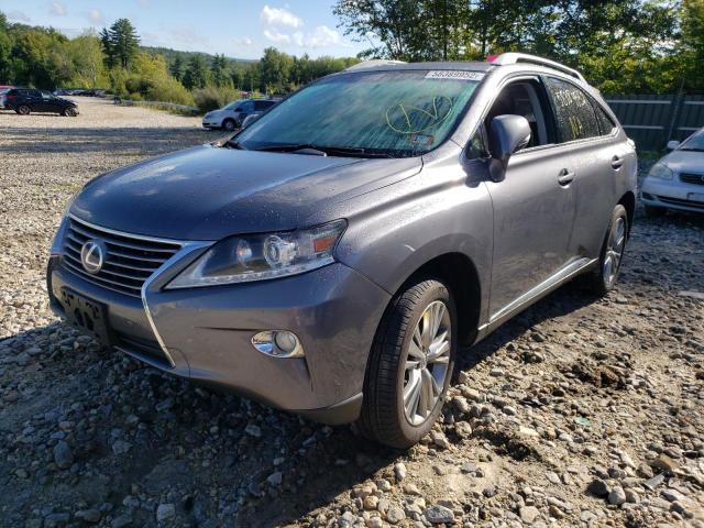 JTJBC1BAXD2050892 - 2013 LEXUS RX 450 GRAY photo 2