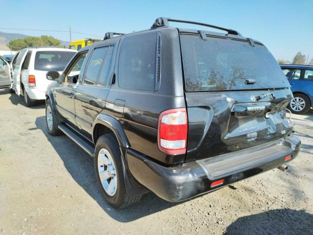 JN8DR09X92W655009 - 2002 NISSAN PATHFINDER BLACK photo 3