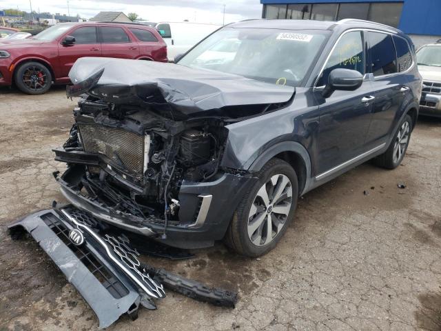 5XYP6DHC8MG176717 - 2021 KIA TELLURIDE GRAY photo 2