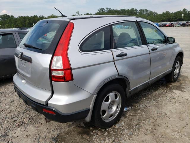 5J6RE38379L017165 - 2009 HONDA CR-V LX SILVER photo 4