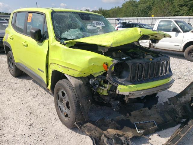 ZACCJBAB8HPG19358 - 2017 JEEP RENEGADE S GREEN photo 1