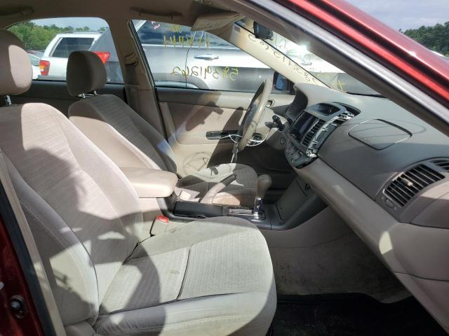 4T1BE32K15U004886 - 2005 TOYOTA CAMRY LE RED photo 5