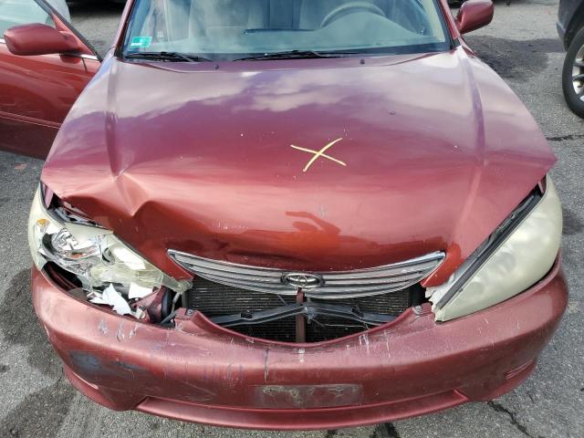 4T1BE32K15U004886 - 2005 TOYOTA CAMRY LE RED photo 7