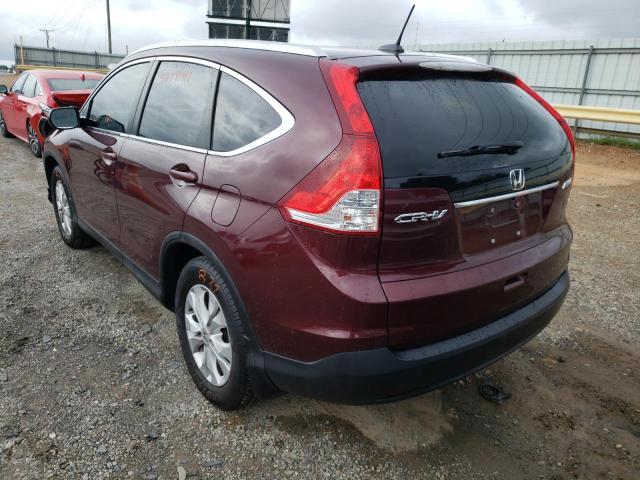 5J6RM4H79EL027623 - 2014 HONDA CR-V EXL MAROON photo 3