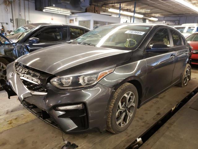 3KPF24AD5KE012331 - 2019 KIA FORTE FE GRAY photo 2