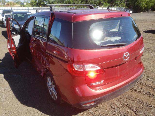 JM1CW2BL5F0181975 - 2015 MAZDA 5 SPORT RED photo 3