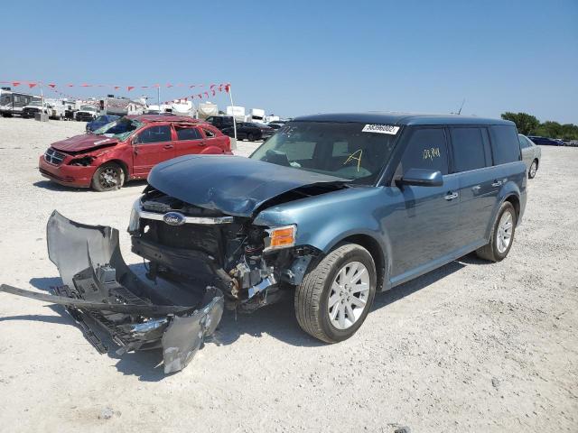 2FMGK5CC6ABA28960 - 2010 FORD FLEX BLUE photo 2