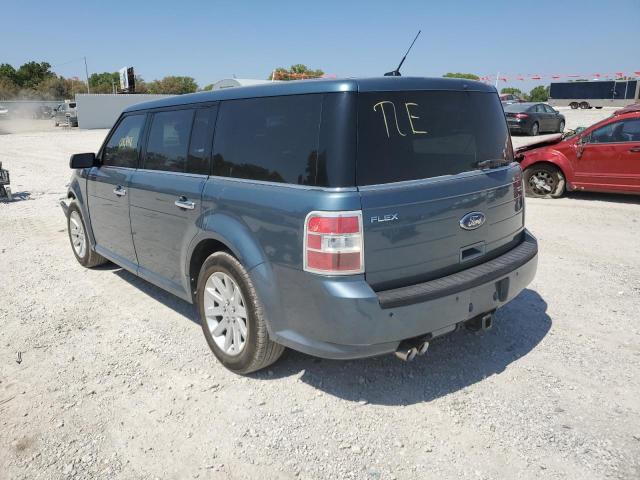 2FMGK5CC6ABA28960 - 2010 FORD FLEX BLUE photo 3