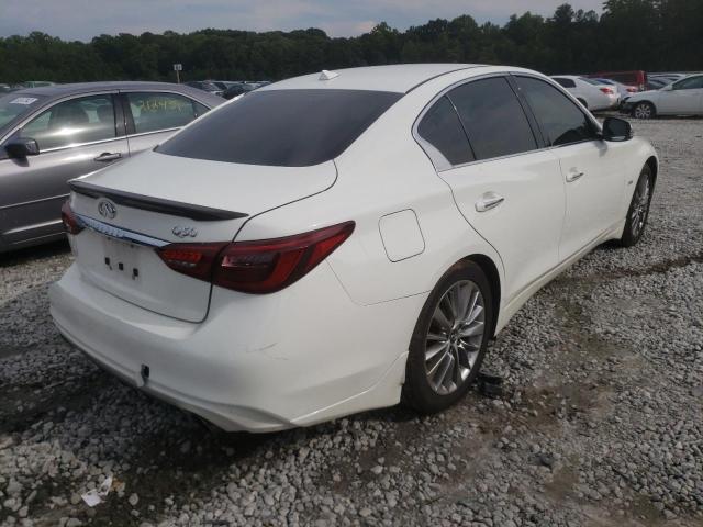 JN1EV7AP6KM513473 - 2019 INFINITI Q50 LUXE WHITE photo 4