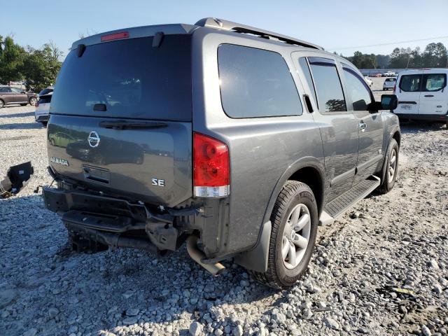 5N1AA08D48N632230 - 2008 NISSAN ARMADA SE GRAY photo 4