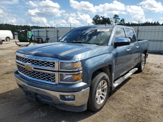 3GCPCREH5EG260194 - 2014 CHEVROLET SILVRDO LS BLUE photo 2