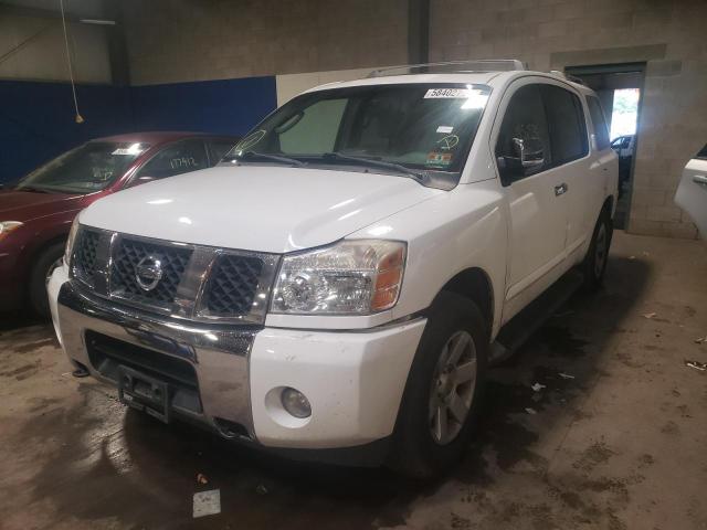 5N1AA08B64N713481 - 2004 NISSAN ARMADA SE WHITE photo 2