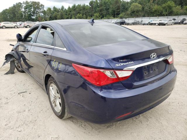 5NPEB4AC9BH066567 - 2011 HYUNDAI SONATA GLS BLUE photo 3