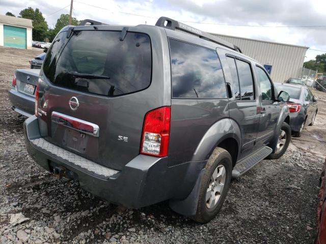 5N1AR18W77C643829 - 2007 NISSAN PATHFINDER CHARCOAL photo 4