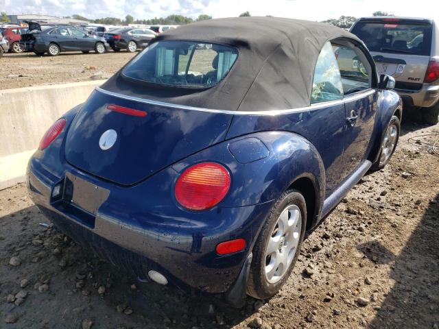 3VWCK21Y53M316144 - 2003 VOLKSWAGEN NEW BEETLE 蓝色 照片 4