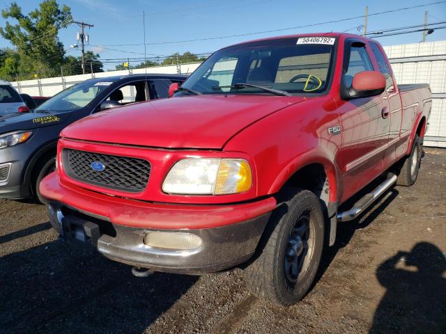 1FTDX18W4VNB23726 - 1997 FORD F 150 RED photo 2